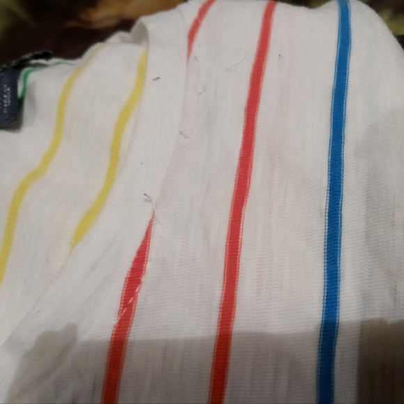 Tommy Hilfiger Rainbow Stripe T Shirt Small - Picture 4 of 6